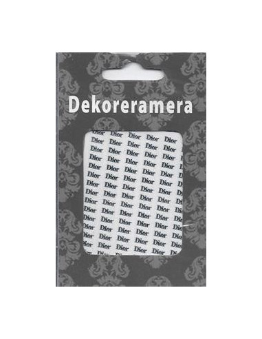 DM- Sticker Dior Silver