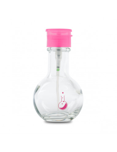 LE- Round glass pump pink