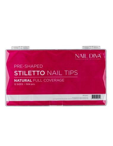 ND- Stiletto tips 504 st full coverage
